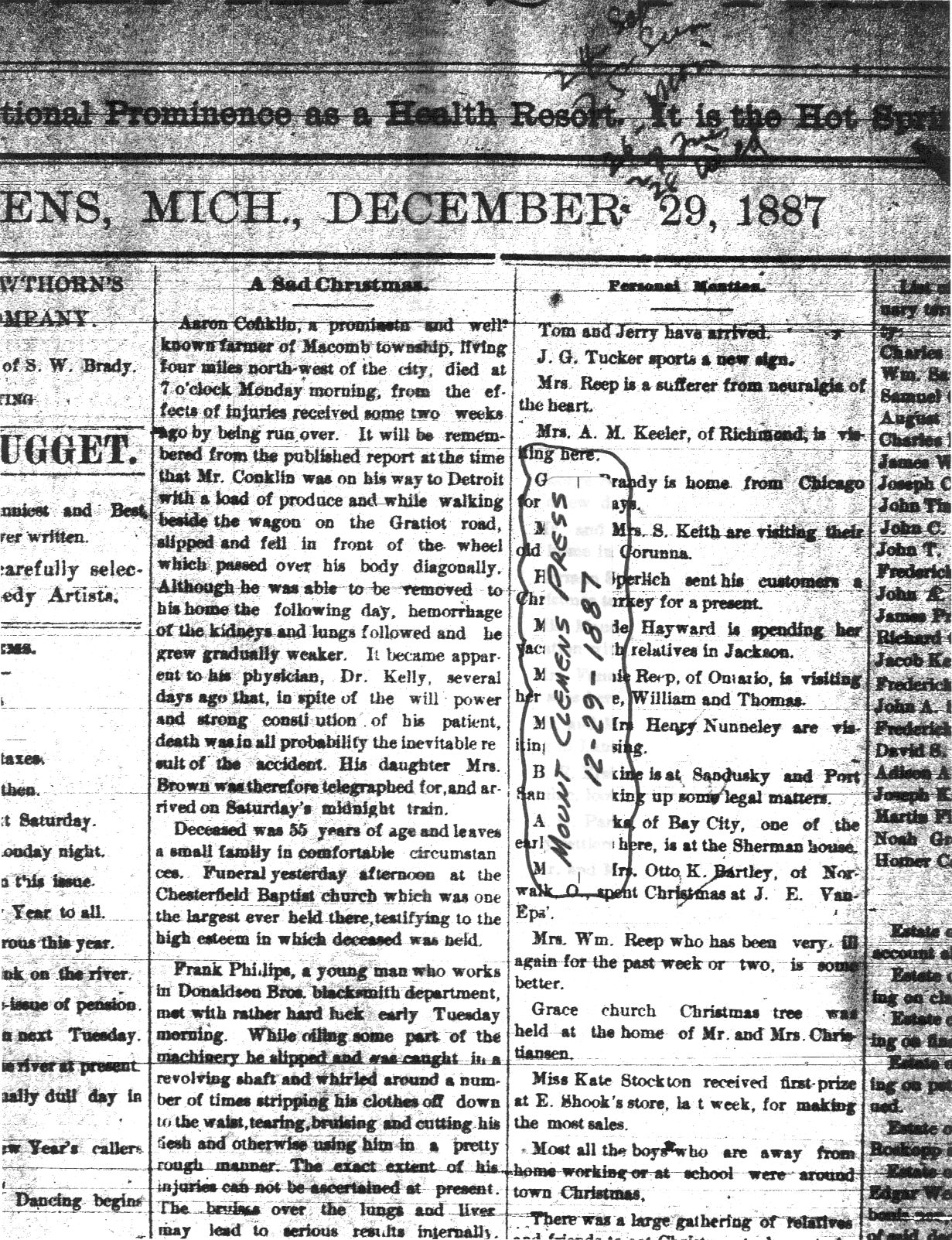 Daily Obituary Archives